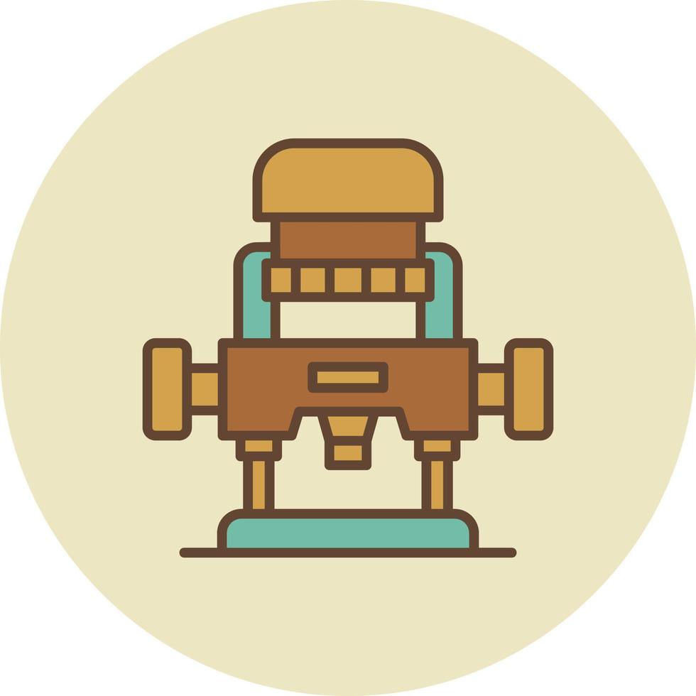 Router Machine Creative Icon Design vector