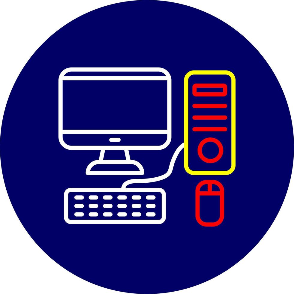 Computer Creative Icon Design vector