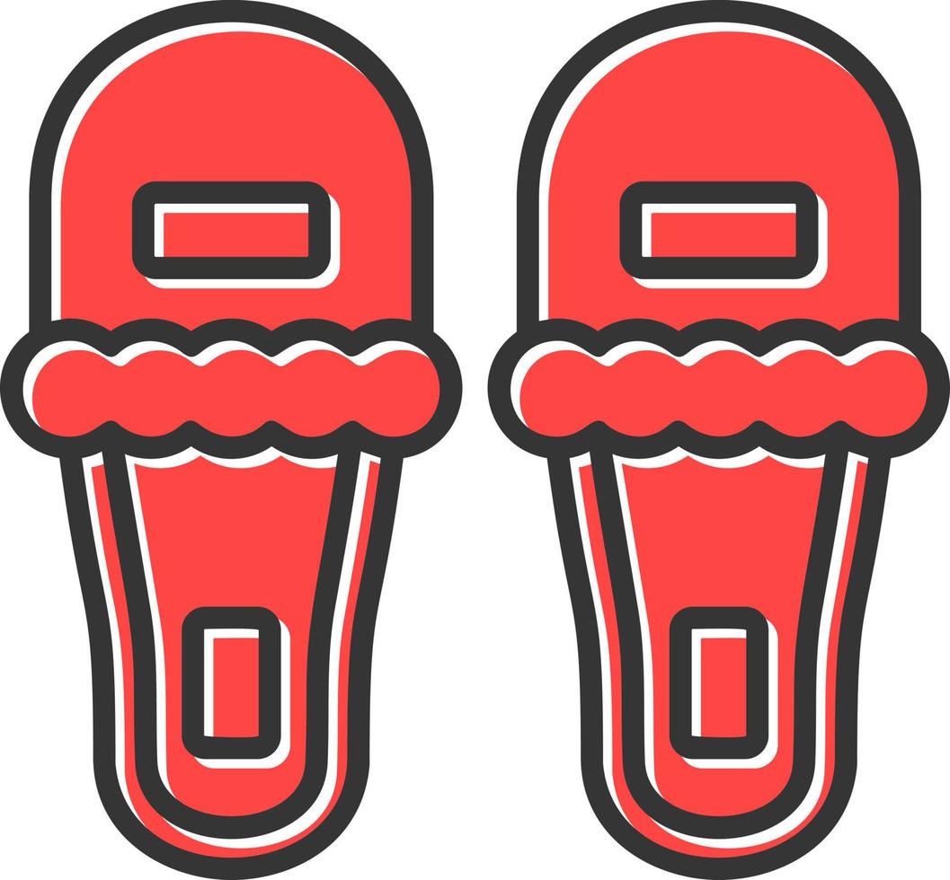 Slippers Creative Icon Design vector