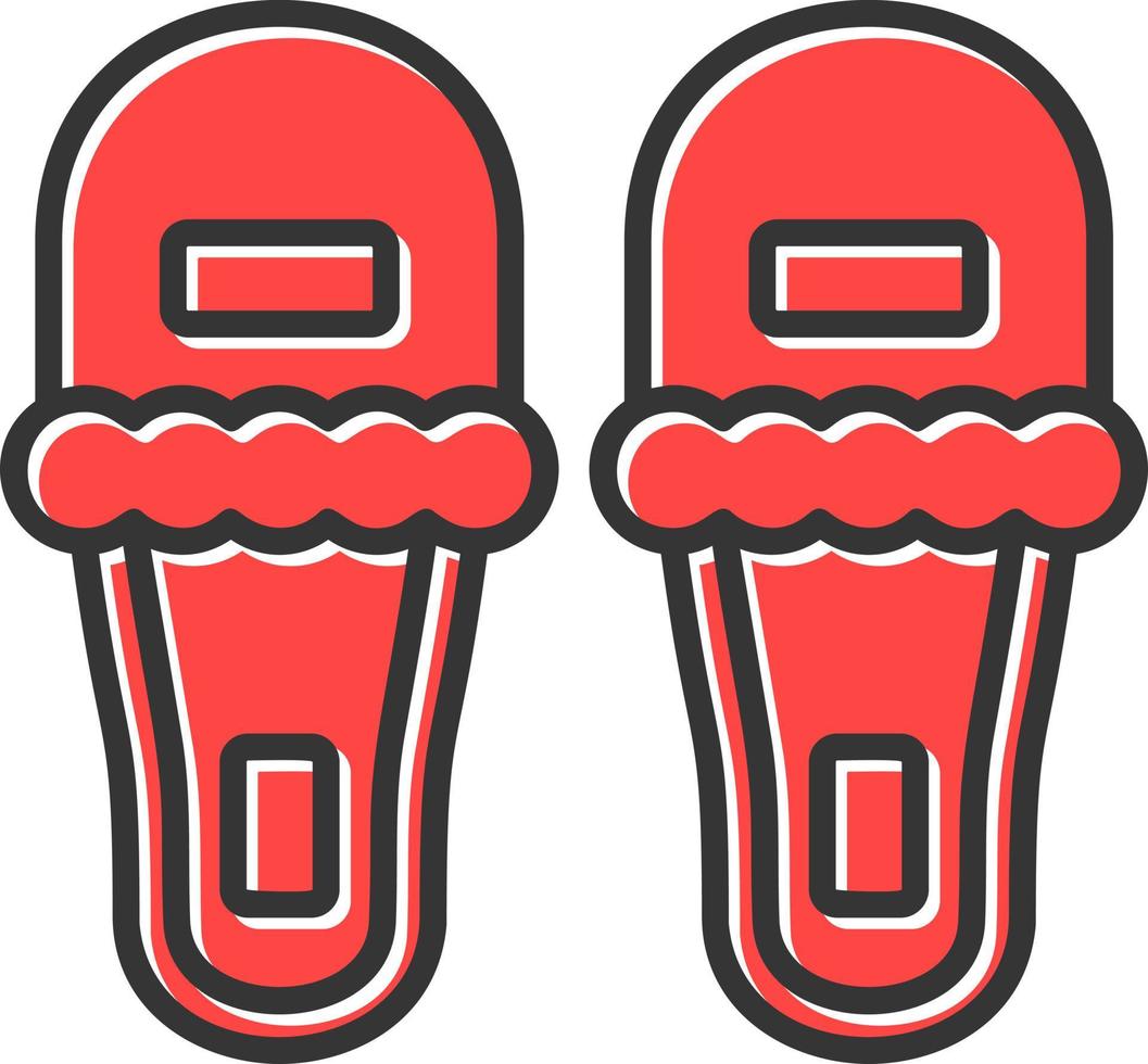 Slippers Creative Icon Design vector