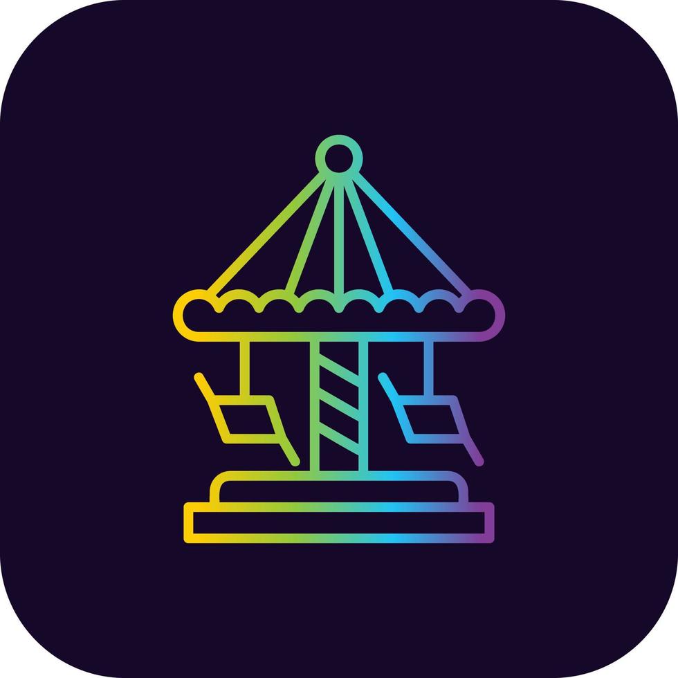 Merry Go Round Creative Icon Design vector