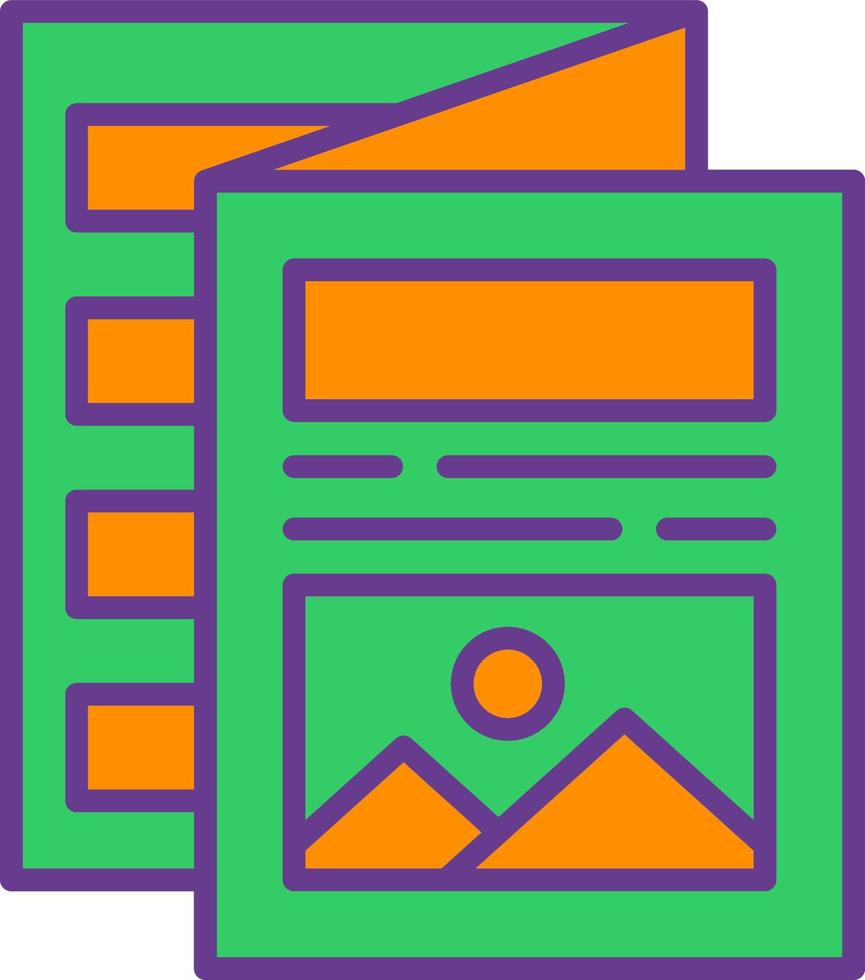 Brochure Creative Icon Design vector