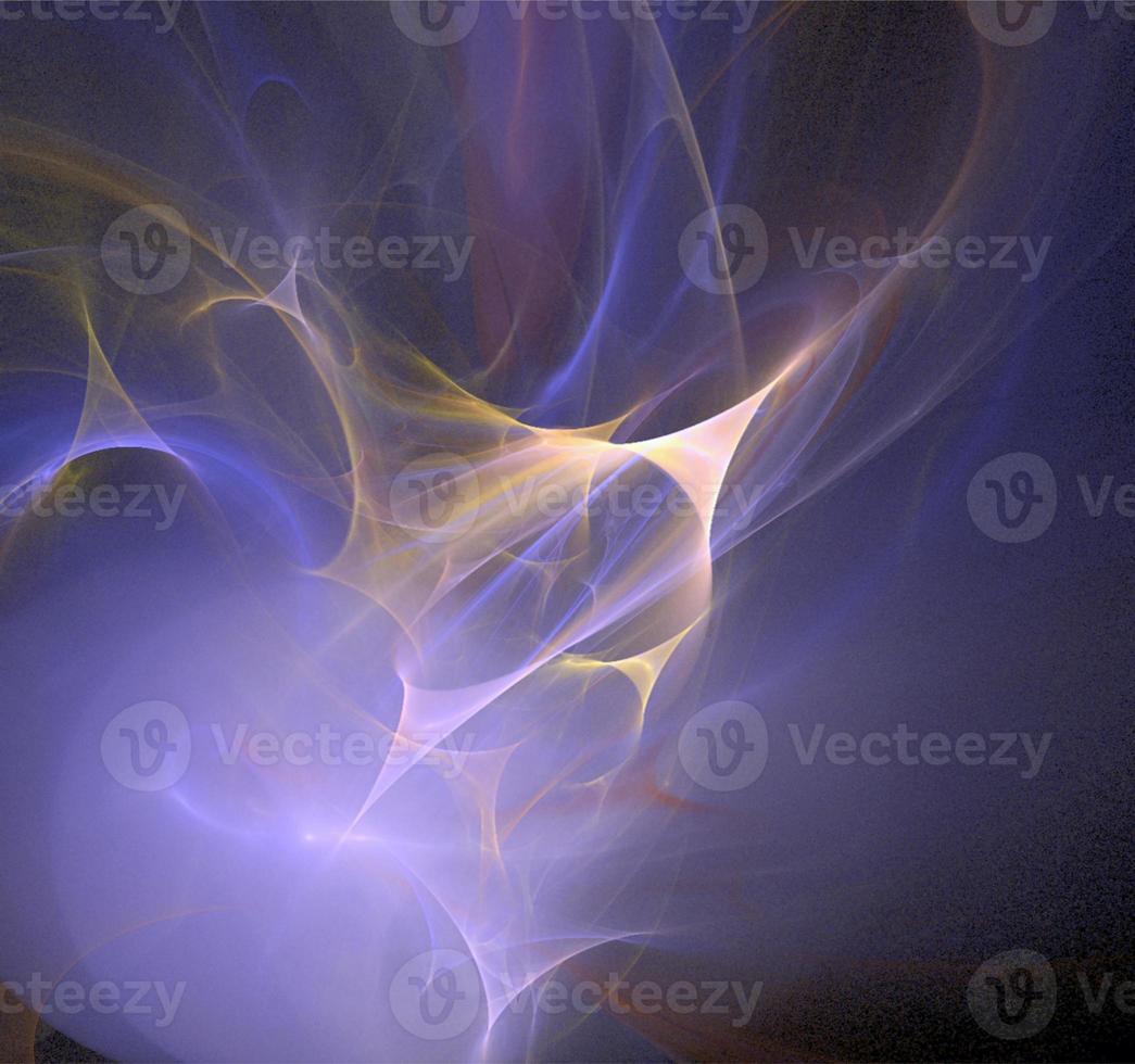 abstract blue-yellow luminous pattern on black background, design, wallpaper photo