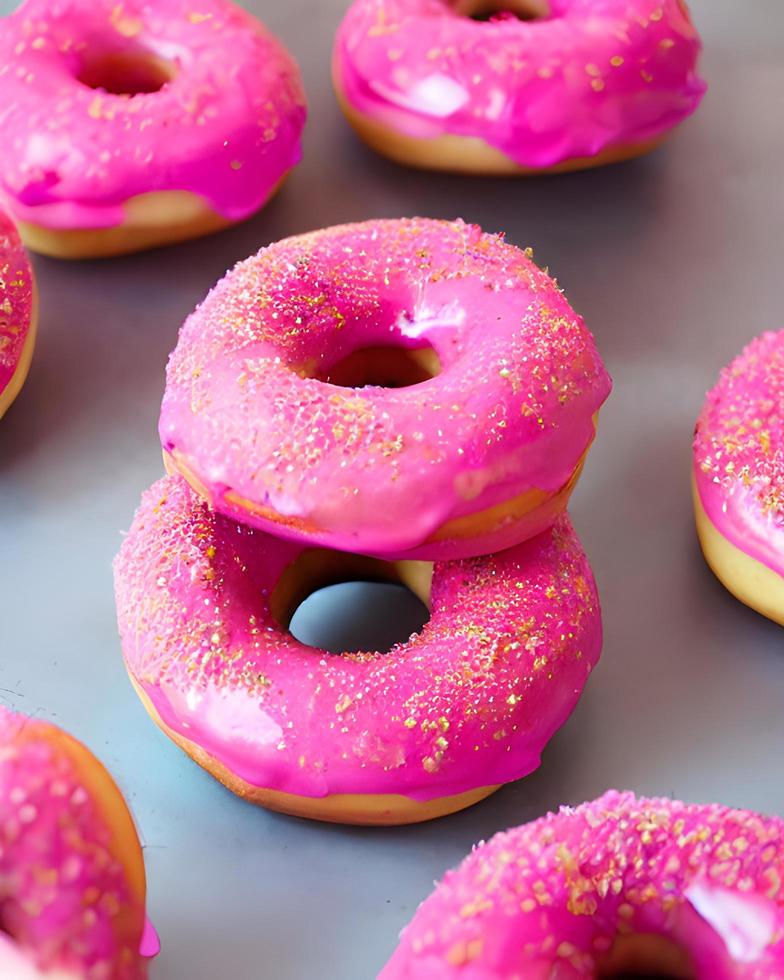 Pink Doughnut Cake photo