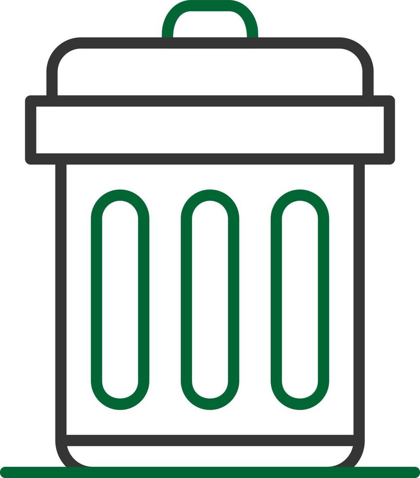 Trash Bin Creative Icon Design vector