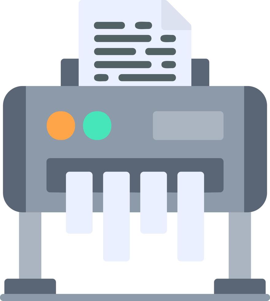 Paper Shredder Creative Icon Design vector