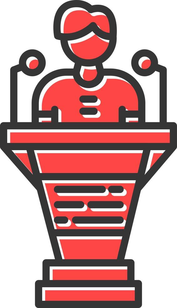Politician Creative Icon Design vector