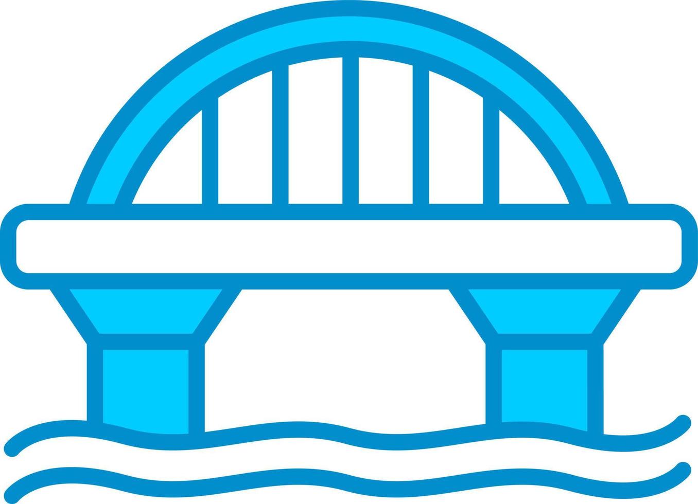 Bridge Creative Icon Design vector
