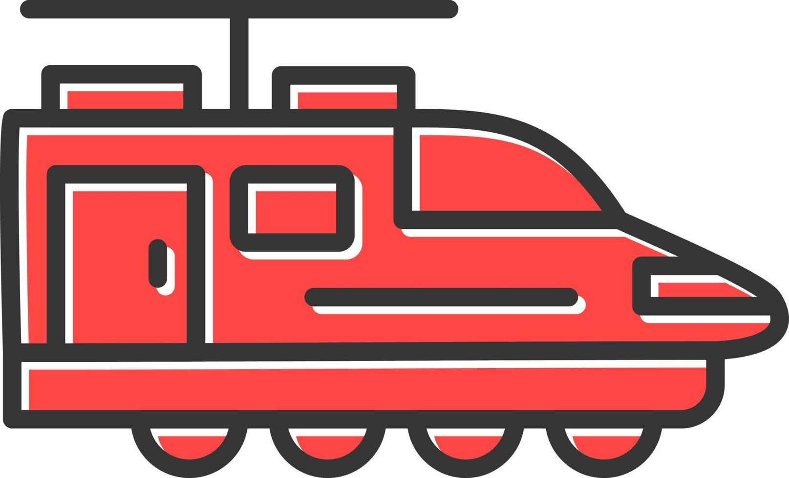 Electric Train Creative Icon Design vector