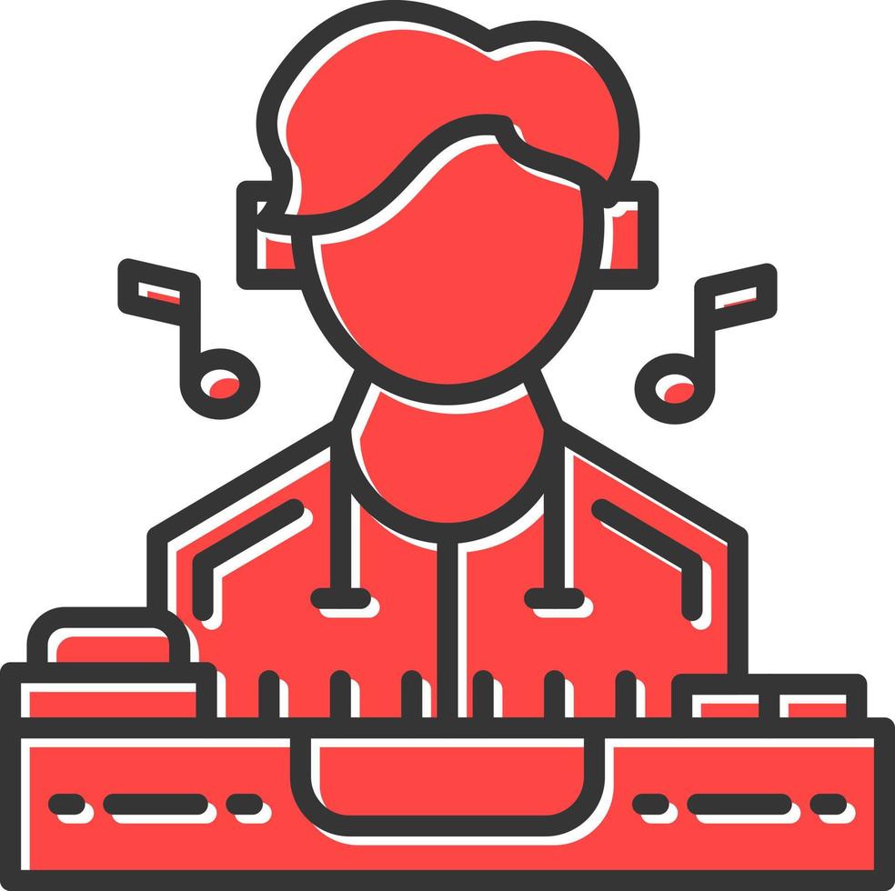 DJ Creative Icon Design vector