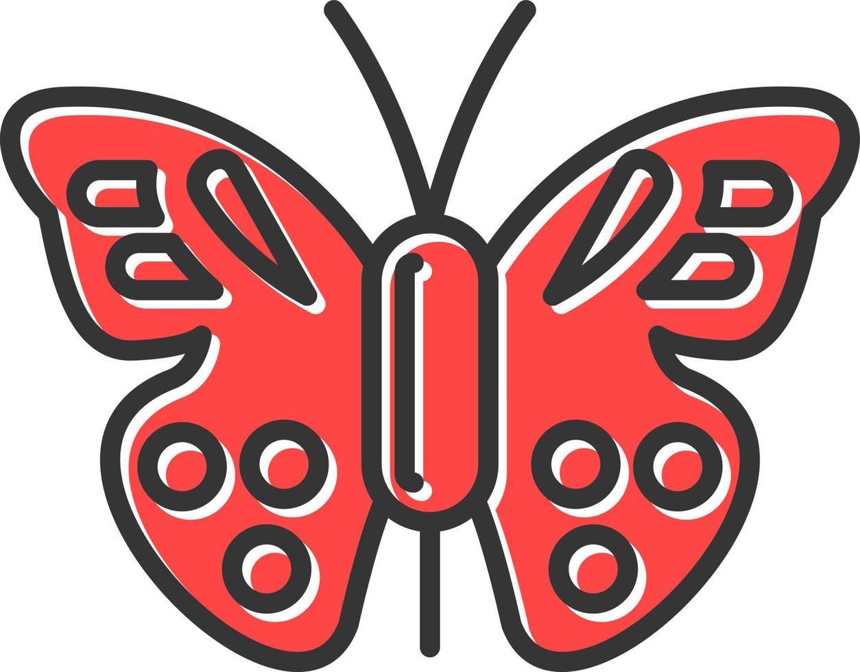 diseño de icono creativo de mariposa vector