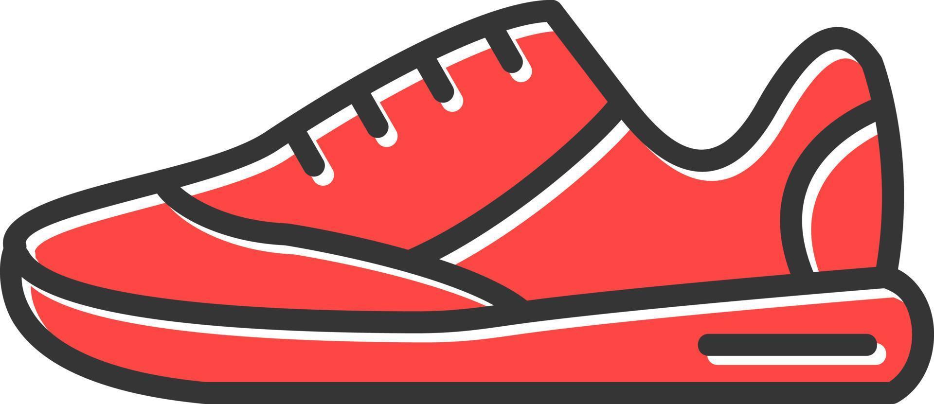 diseño de icono creativo de zapatillas vector