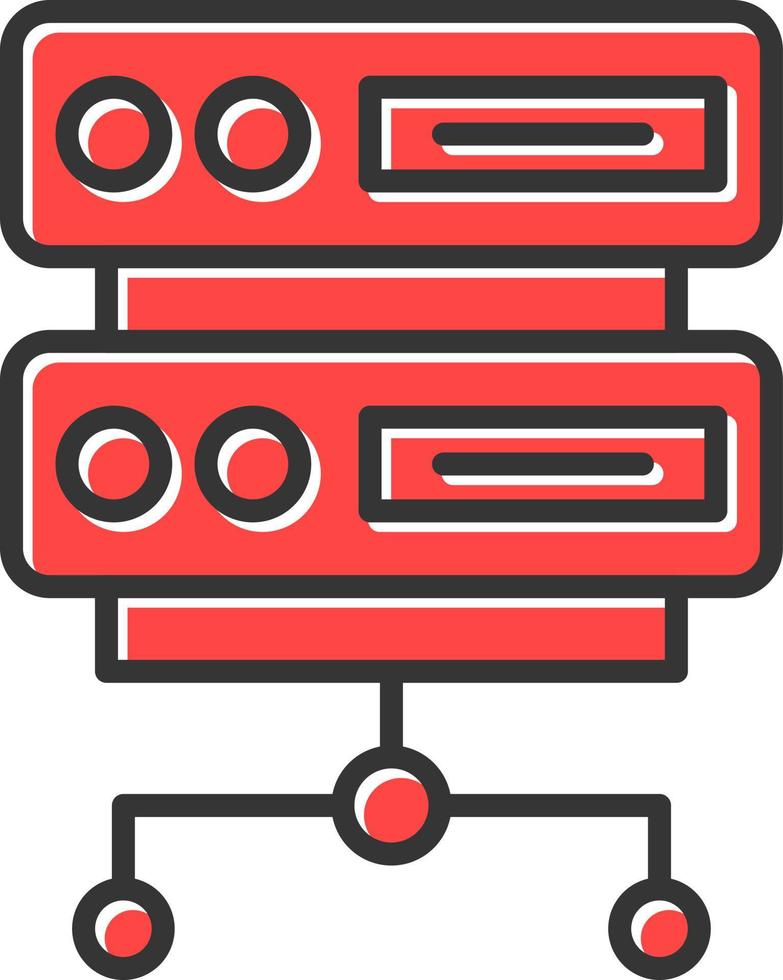 Server Creative Icon Design vector