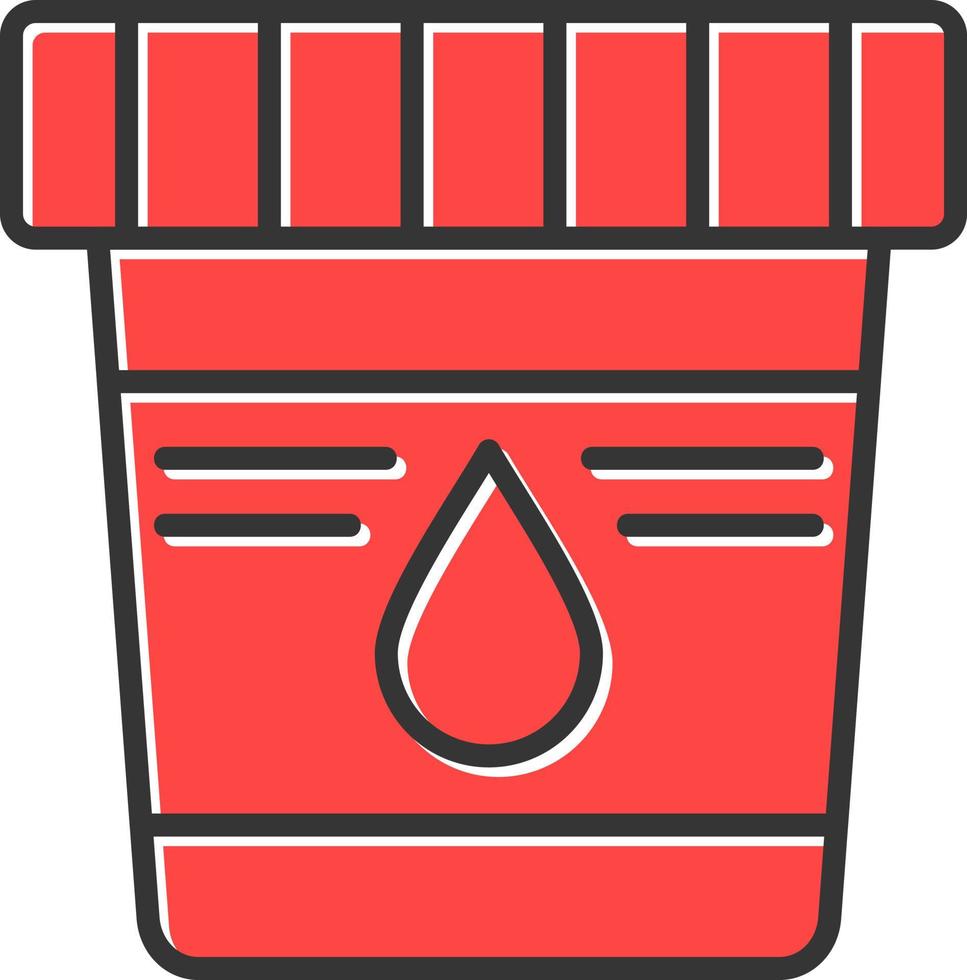 Urine Sample Creative Icon Design vector