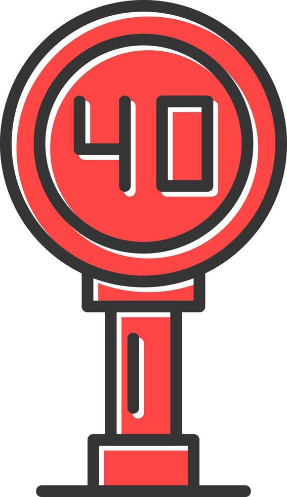 Speed Sign Creative Icon Design vector