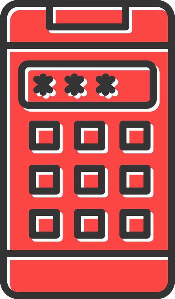 Pin Code Creative Icon Design vector