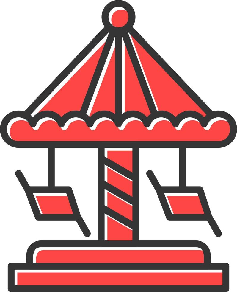 Merry Go Round Creative Icon Design vector