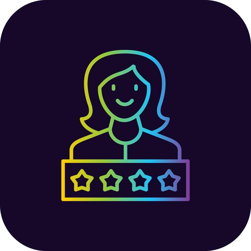Customer Satisfaction Creative Icon Design vector