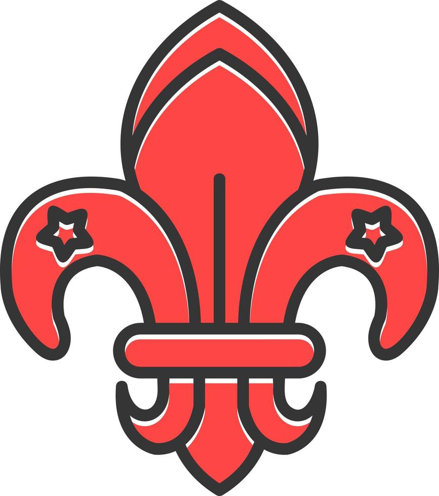 Fleur De Lis Creative Icon Design vector