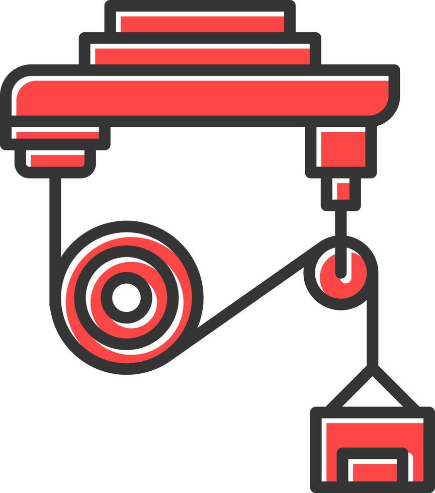 Pulley Creative Icon Design vector