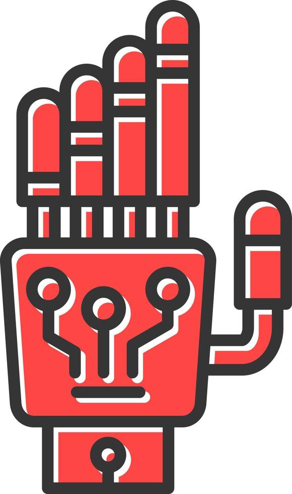 Robot Hand Creative Icon Design vector