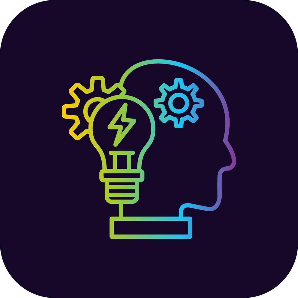 Brainstorm Creative Icon Design vector