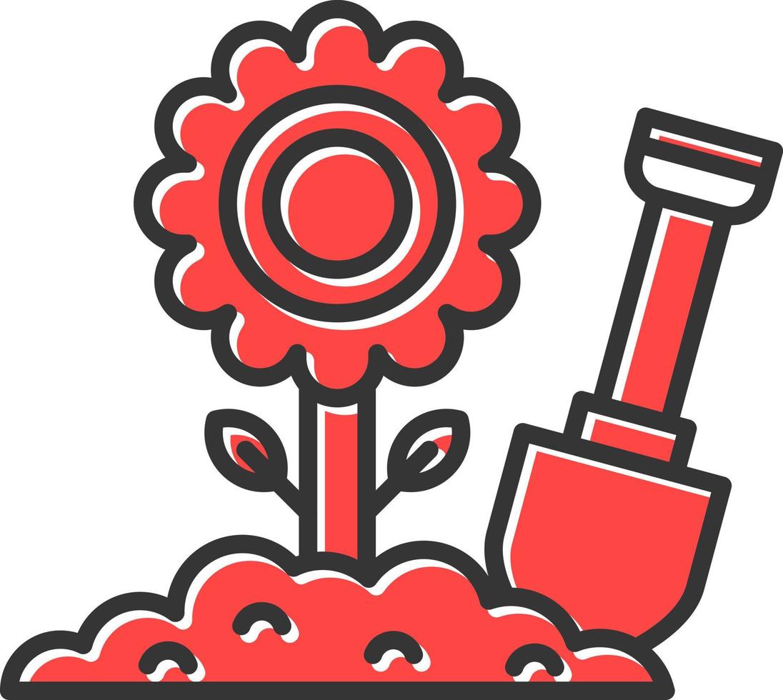 Gardening Creative Icon Design vector
