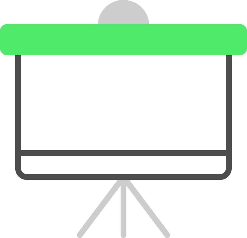 Projector Screen Creative Icon Design vector