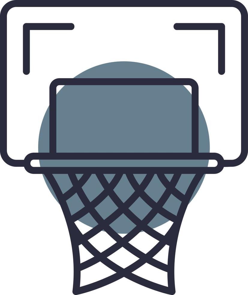 Basketball Hoop Creative Icon Design vector