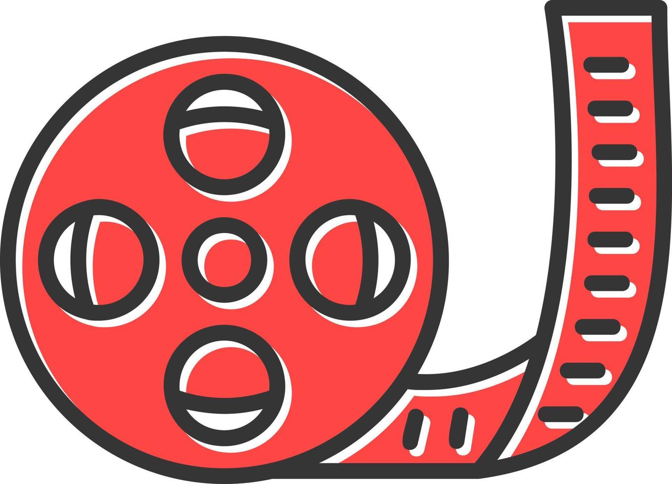 Film Roll Creative Icon Design vector