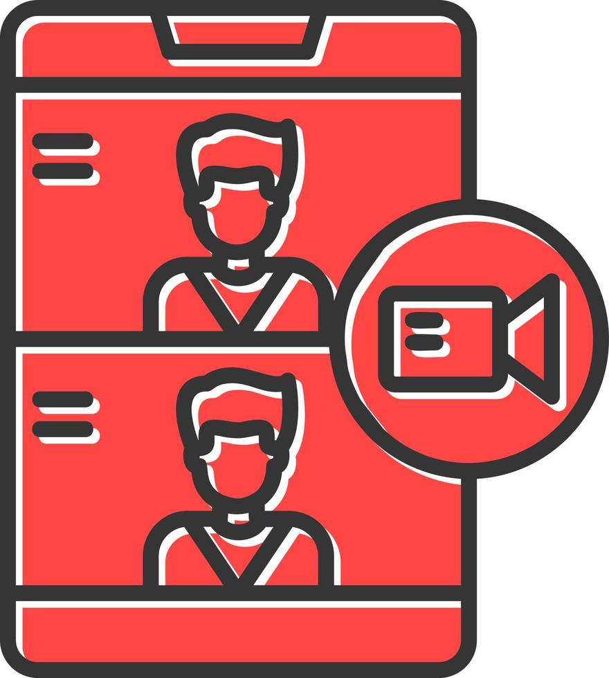 Videocall Creative Icon Design vector