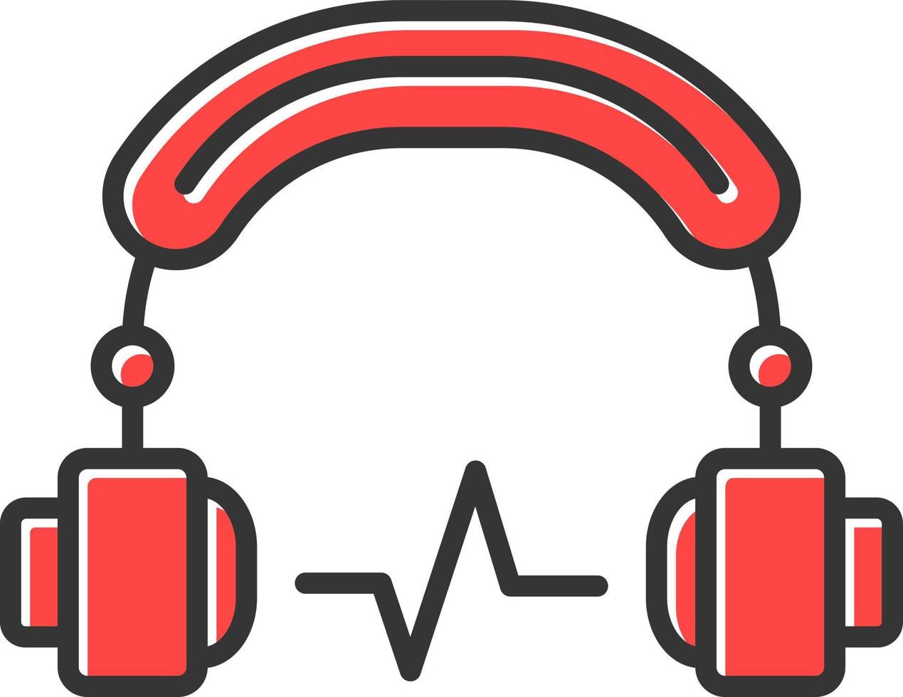 Headphone Creative Icon Design vector