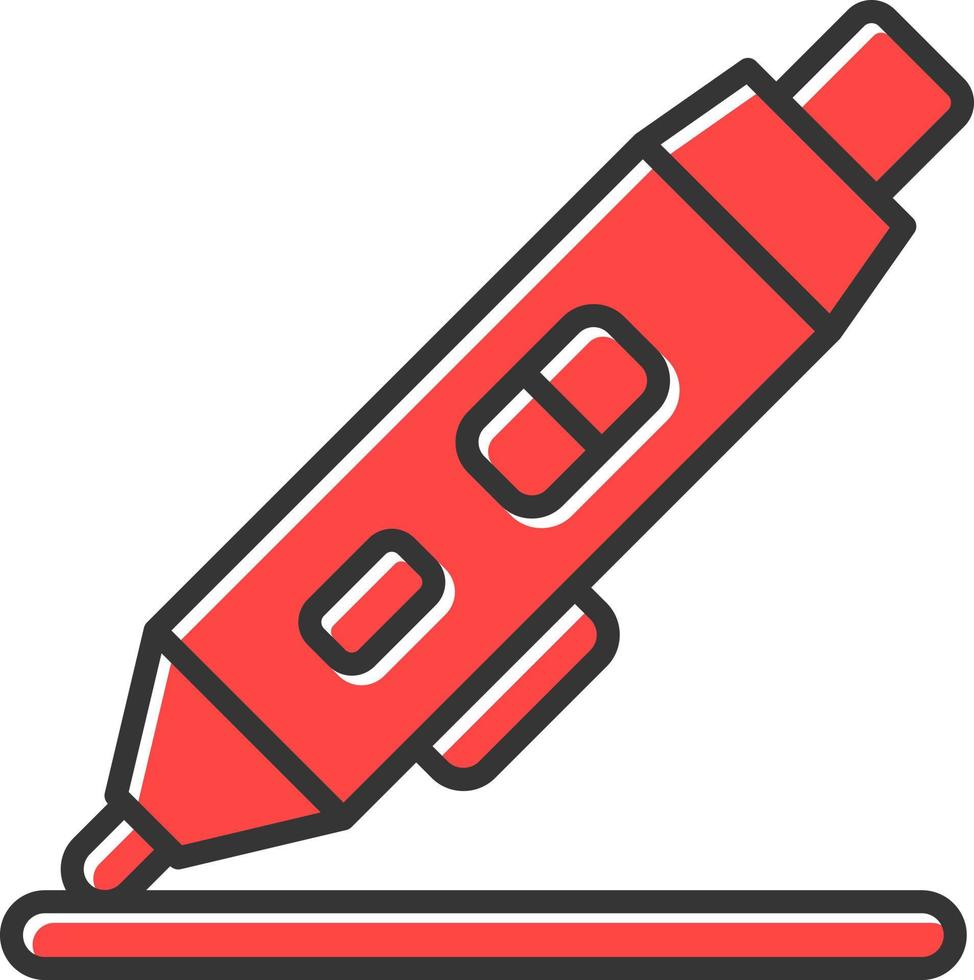3d Pen Creative Icon Design vector