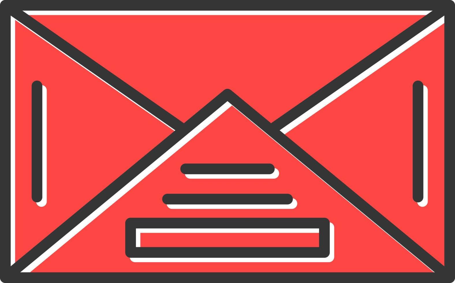 Open Letter Creative Icon Design vector