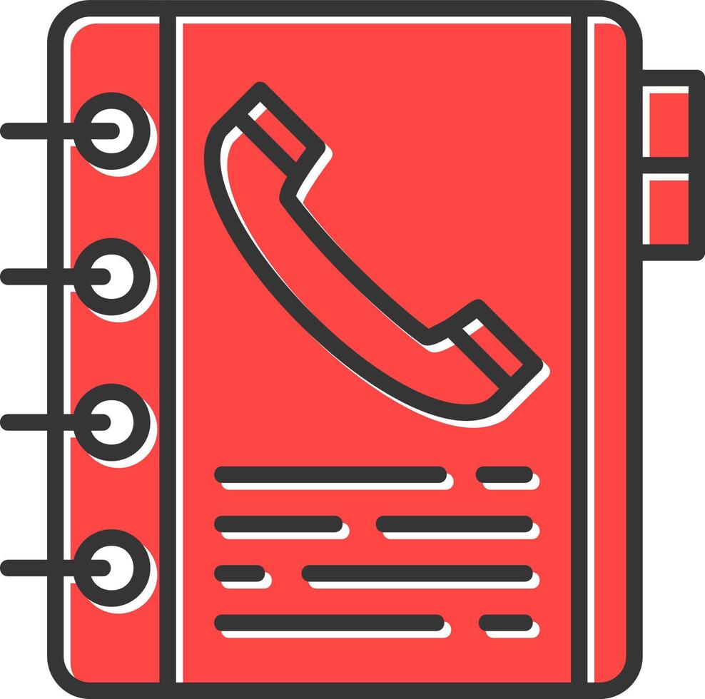 Phone Book Creative Icon Design vector