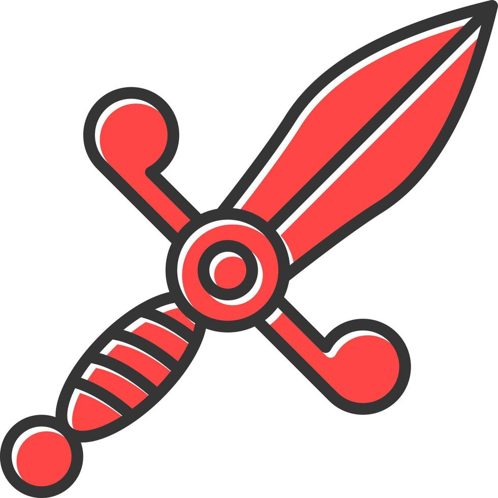 Dagger Creative Icon Design vector