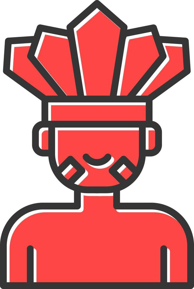 Native Indian Creative Icon Design vector