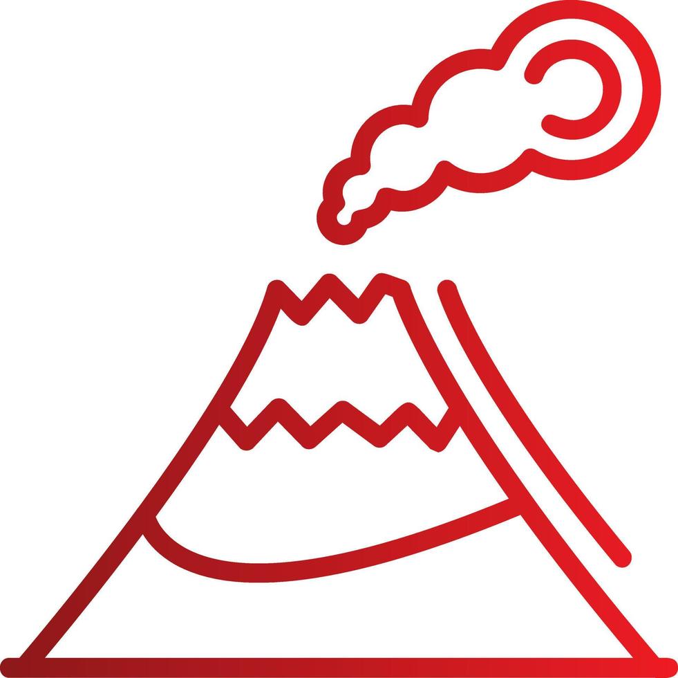 Volcano Vector Icon Design