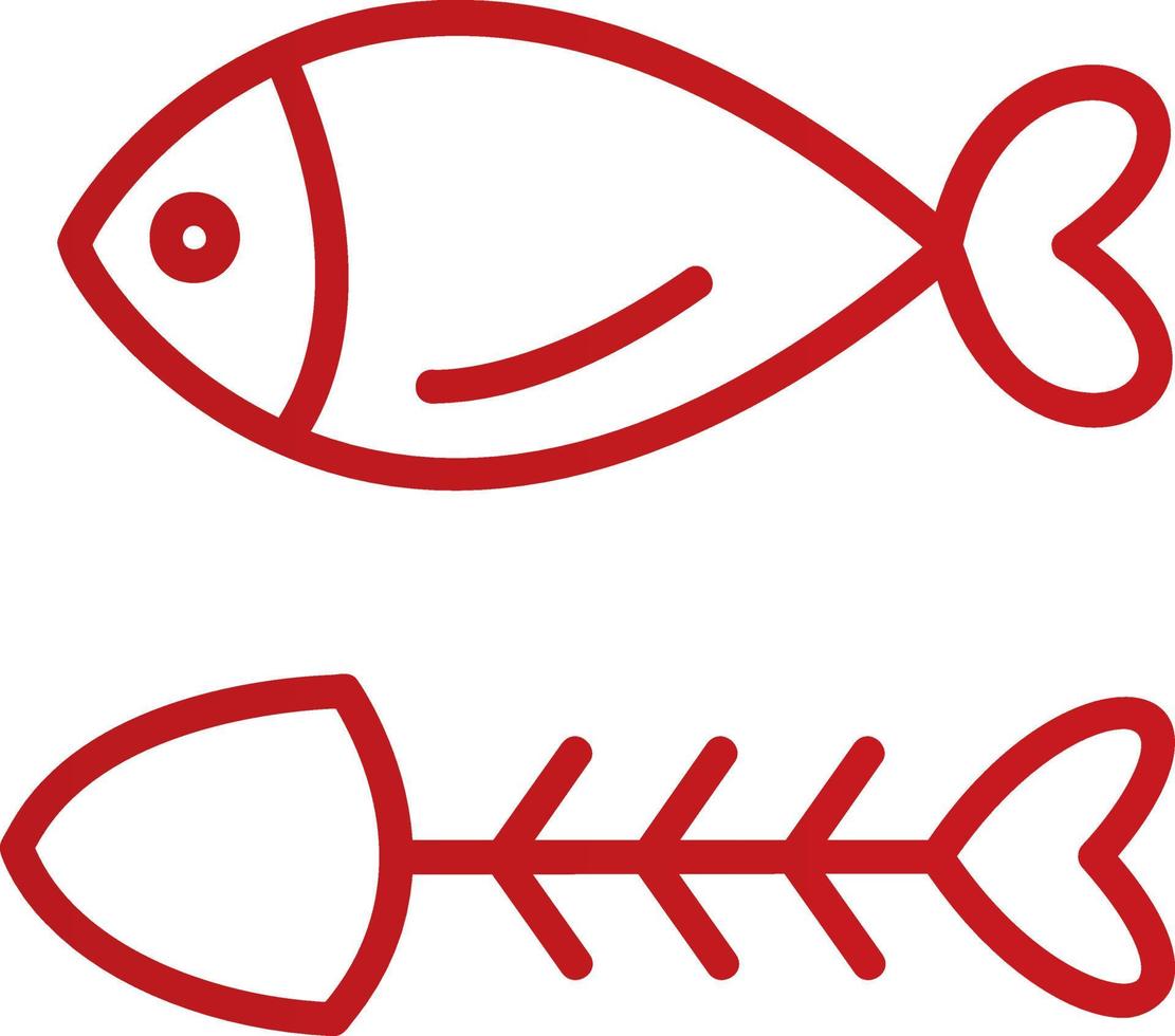 diseño de icono de vector de pescado