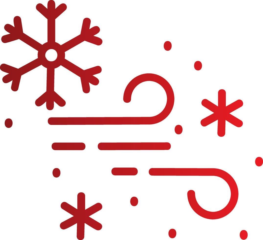 diseño de icono de vector de tormenta de nieve