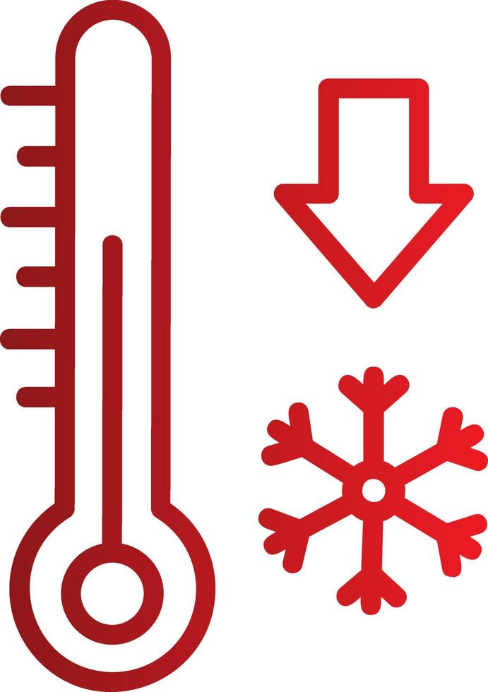 Freezing Vector Icon Design