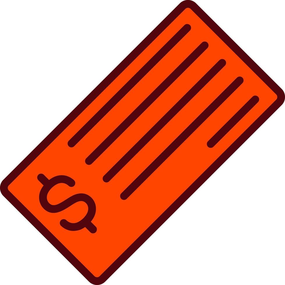 Cheque Vector  Icon