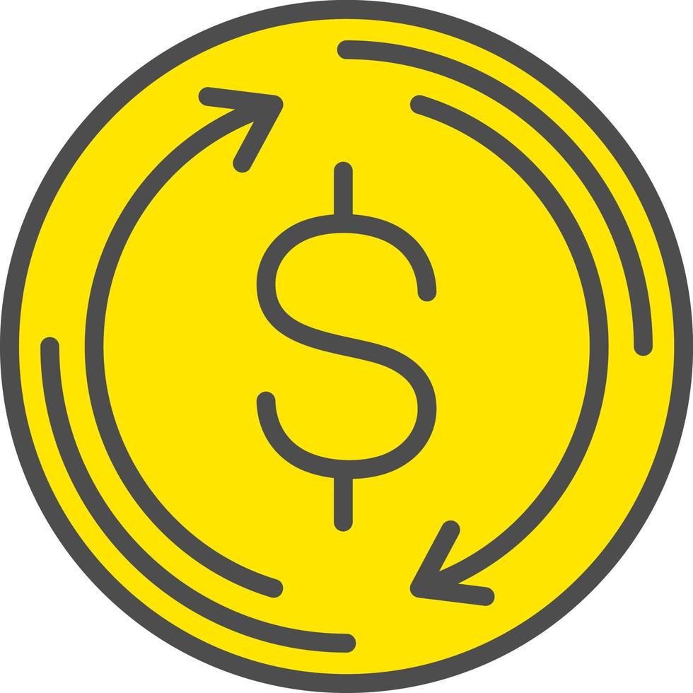 Exchange Rate Vector  Icon