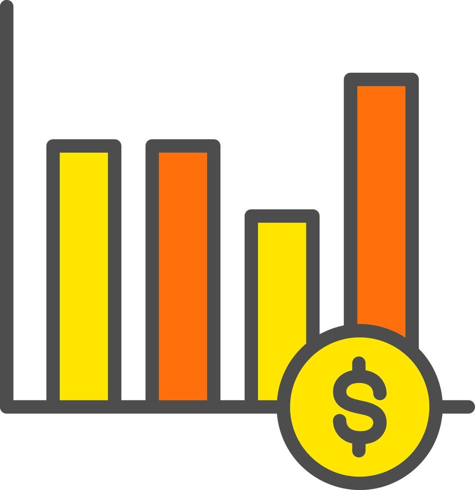 Bar Chart Vector  Icon