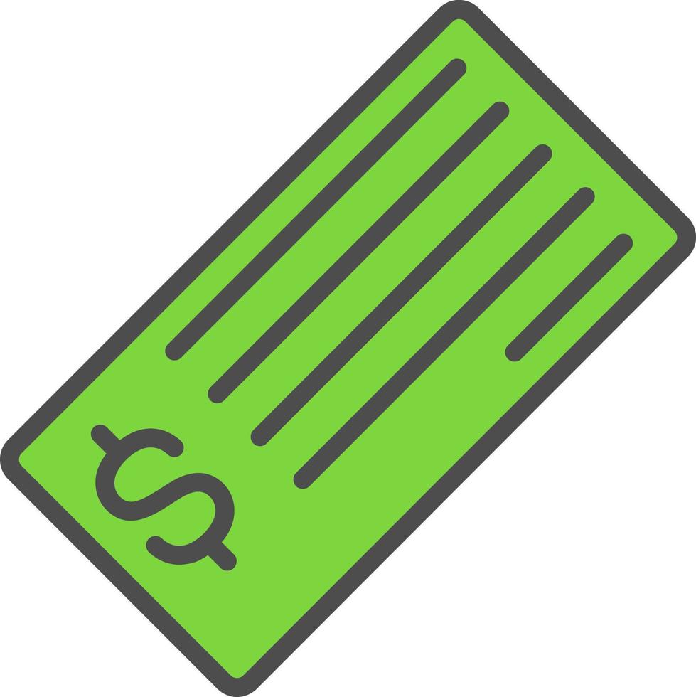 Cheque Vector  Icon