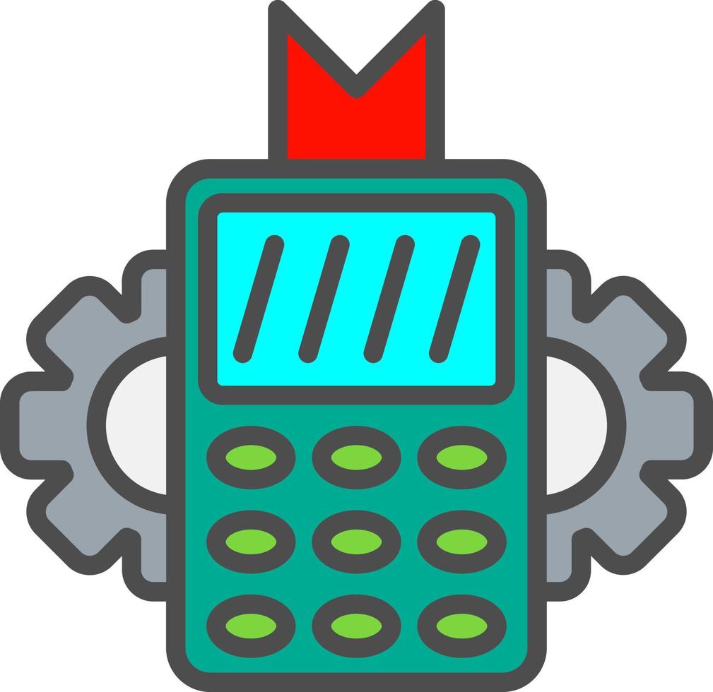 Pos Terminal Vector  Icon