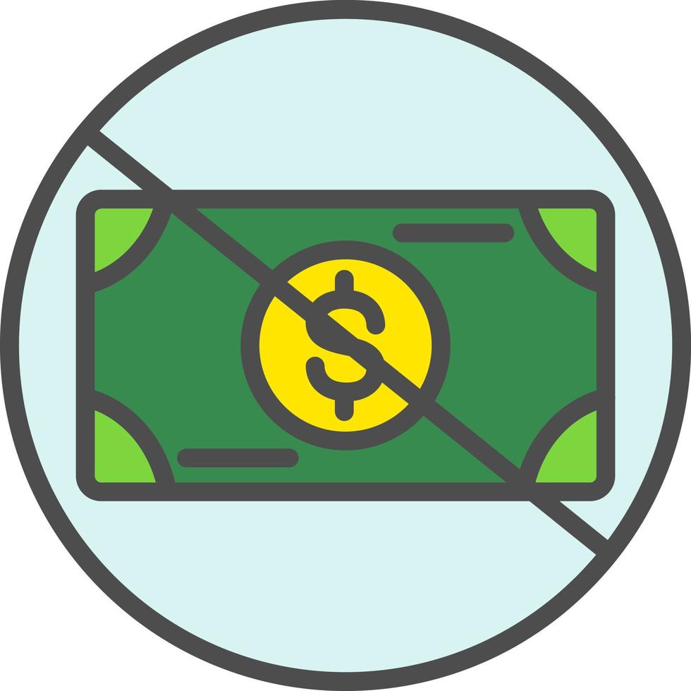 No Money Vector  Icon