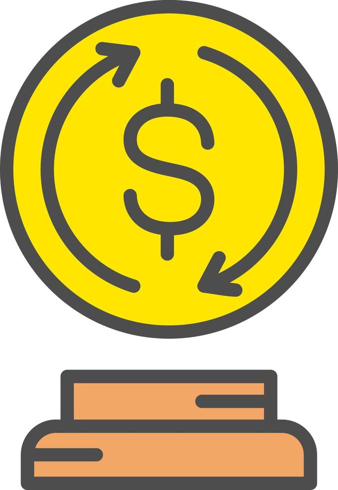 Exchange Rate Vector  Icon