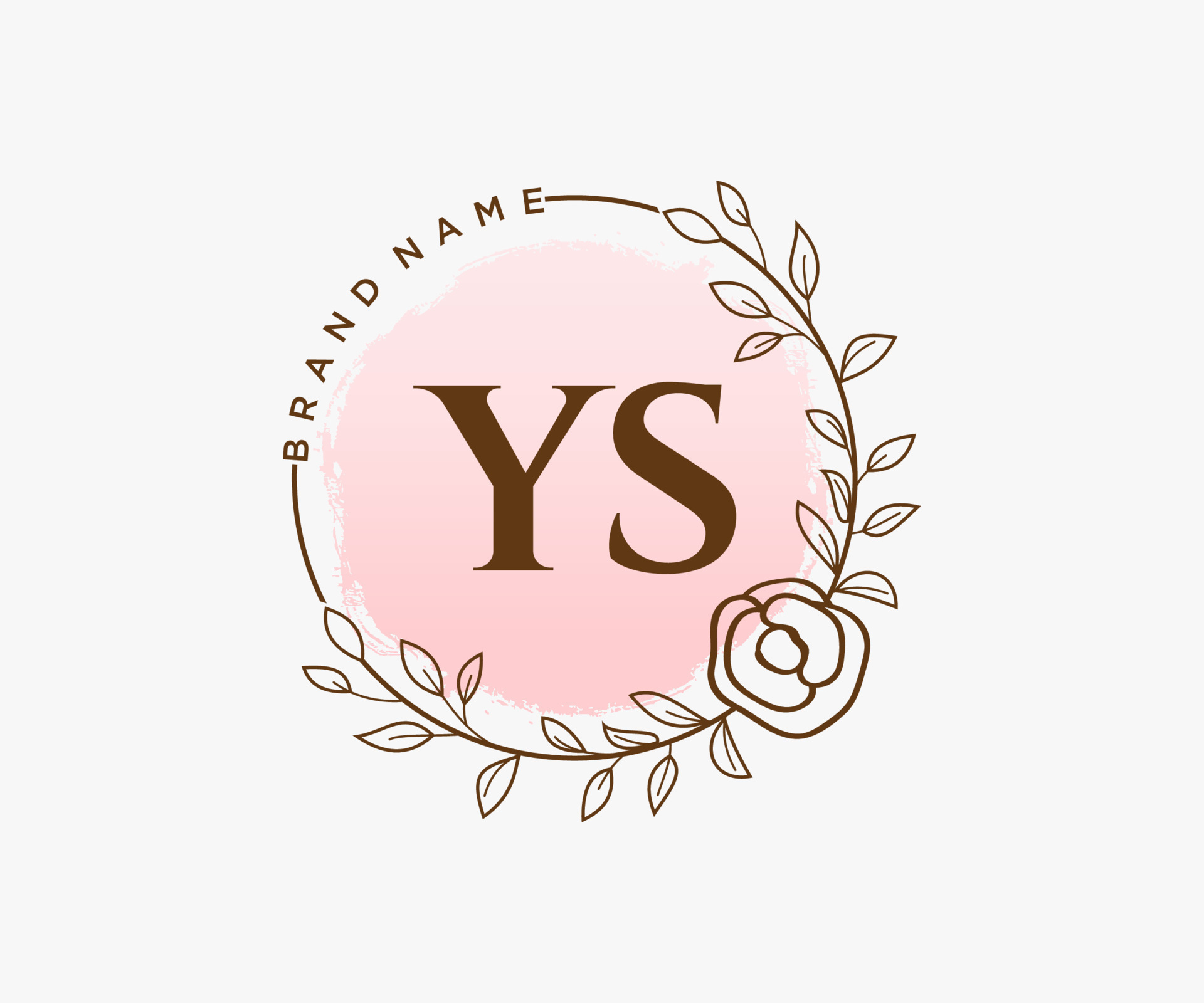 Initial YS feminine logo. Usable for Nature, Salon, Spa, Cosmetic and  Beauty Logos. Flat Vector Logo Design Template Element. 15476056 Vector Art  at Vecteezy