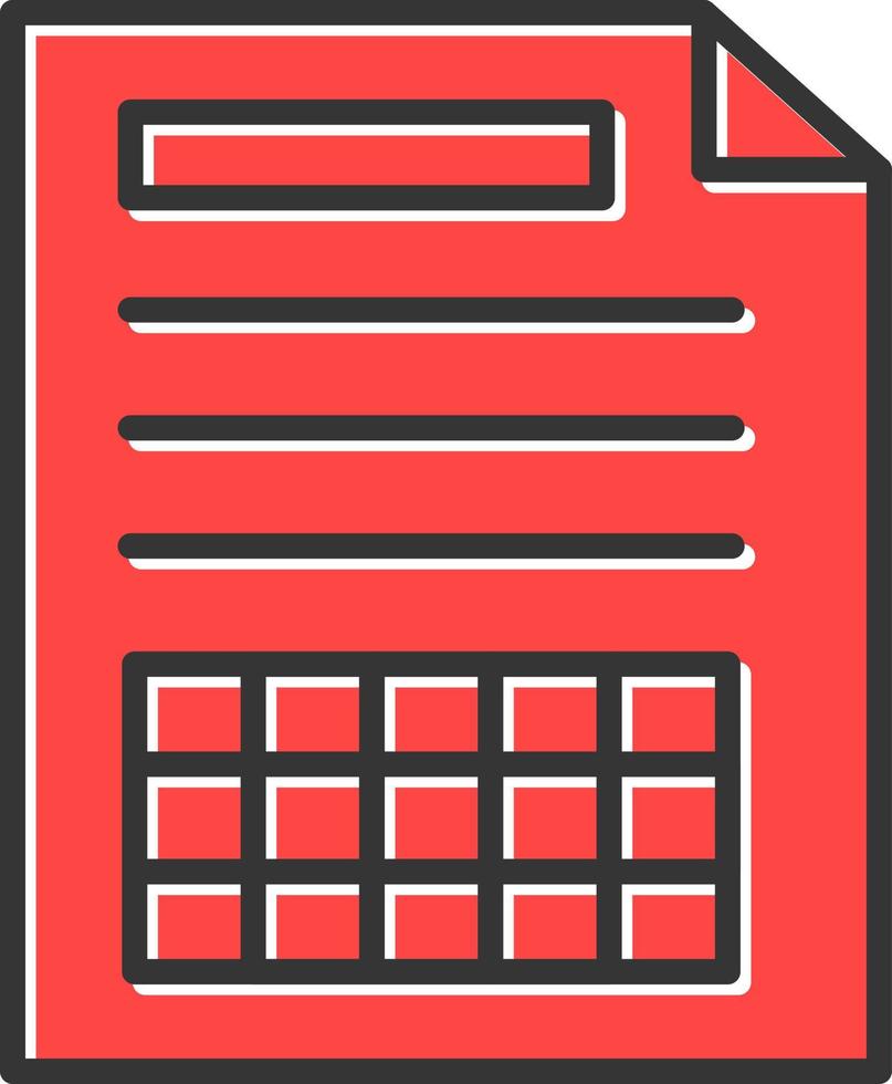 Spreadsheet Creative Icon Design vector